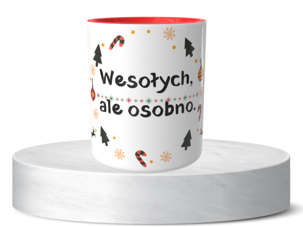 Świąteczny Kubek na Święta - Wesołych, ale osobno - obrazek 5